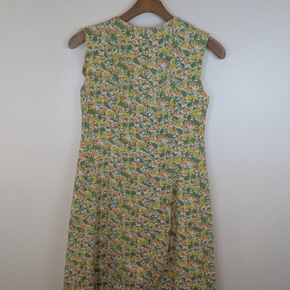 VTG 1960's Dress w/Matching Headscarf, Sz M - Picture 5 of 9